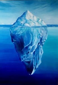 Создать мем: айсберг арт, айсберг под водой, перерождение души