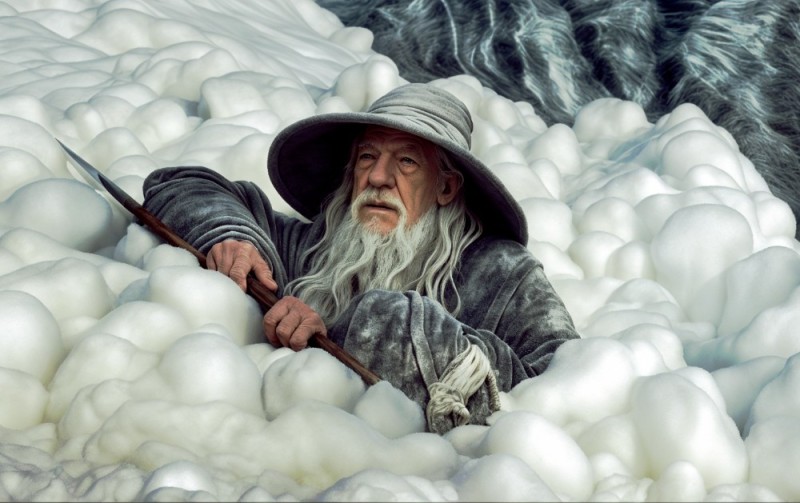 Create meme: Gandalf in the snow, Gandalf , The lord of the rings gandalf