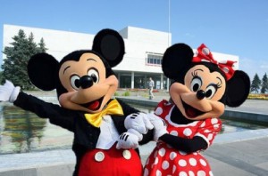 Create meme: Mickey and Minnie mouse in Ulyanovsk on July 19, 2012