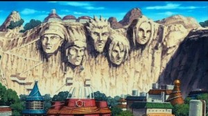 Create meme: Konoha, Konoha, the mount Hokage