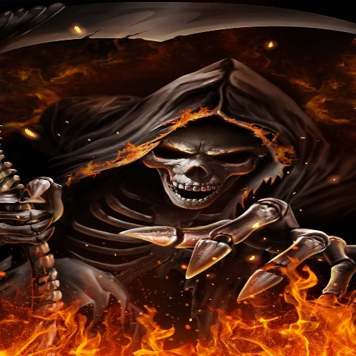 Create meme: skull of death, death is a skeleton, cool skeleton