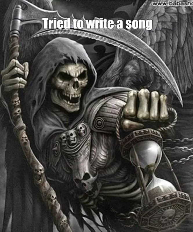 Create meme: cool skeletons meme, death of fantasy, skeleton death