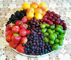 Create meme: berry, berries, fruit basket