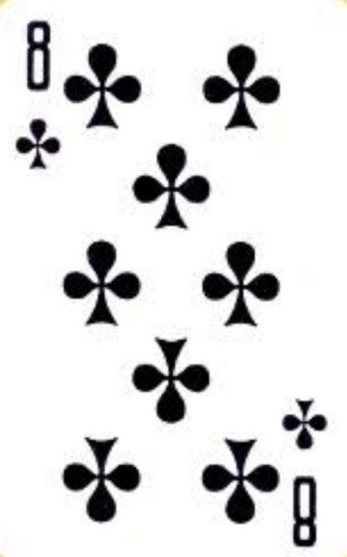 Create meme: playing cards 8, the card of the eight of clubs, ten of clubs card