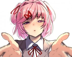 Создать мем: natsuki ddlc, нацуки блэк, нацуки ddlc