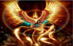 Create meme: Firebird, phoenix, fiery Phoenix
