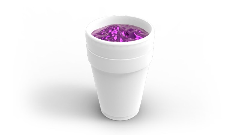 Create meme: the purple drank, double cap, mug 