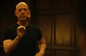 Create meme: laughing j K Simmons, obsession movie starring, dark obsession