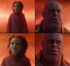 Create meme: memes about Thanos, memes, gamora