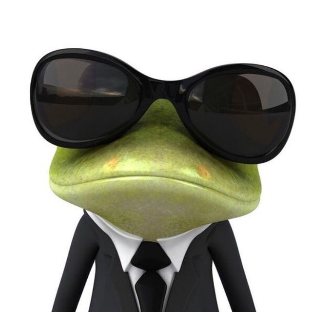 Create meme: toad with glasses, The frog with glasses, Monster Corporation toad with glasses