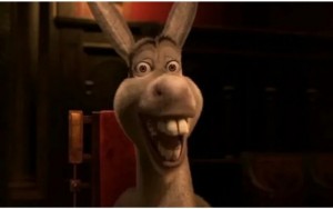 Create meme: donkey from Shrek smiling, donkey from Shrek smiling, donkey Shrek