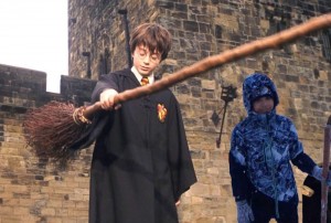 Create meme: Harry Potter lesson flying on a broom, Harry Potter and the sorcerers stone the movie 2001 shooting, Harry Potter and the philosopher's stone trailer