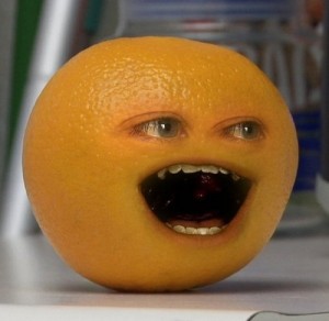 Создать мем: эй яблоко, угарный апельсин, говорящий апельсин