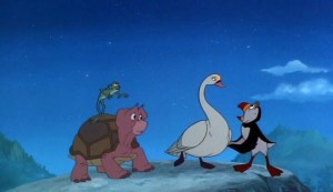 Создать мем: жан прыг принцесса лебедь, принцесса лебедь пуффин, приключения пингвиненка лоло