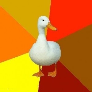 Create meme: funny memes, uneducated, a duck