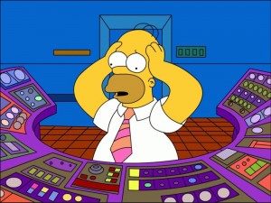 Create meme: the game, Homer at the nuclear plant, simpsons homer