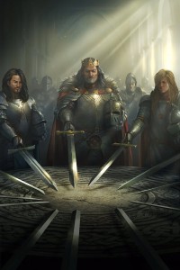 Create meme: knights of the round table meme, meme knight, king Arthur 