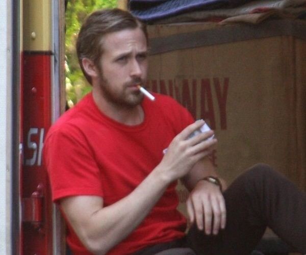 Create meme: Ryan Gosling smokes, Ryan Gosling , smoking ryan gosling