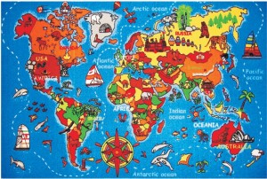 Создать мем: map world, детская карта мира, географическая карта мира для детей
