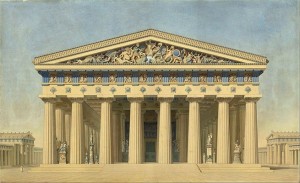 Создать мем: фасад храма парфенон, древнегреческий архитектор парфенон, парфенон храм колонны