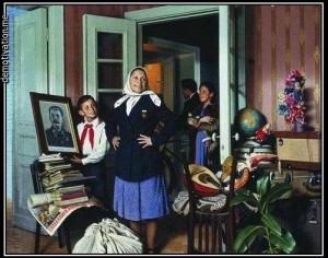 Create meme: Laktionov, Laktionov's paintings housewarming, Alexander Laktionov. "moving to a new apartment"