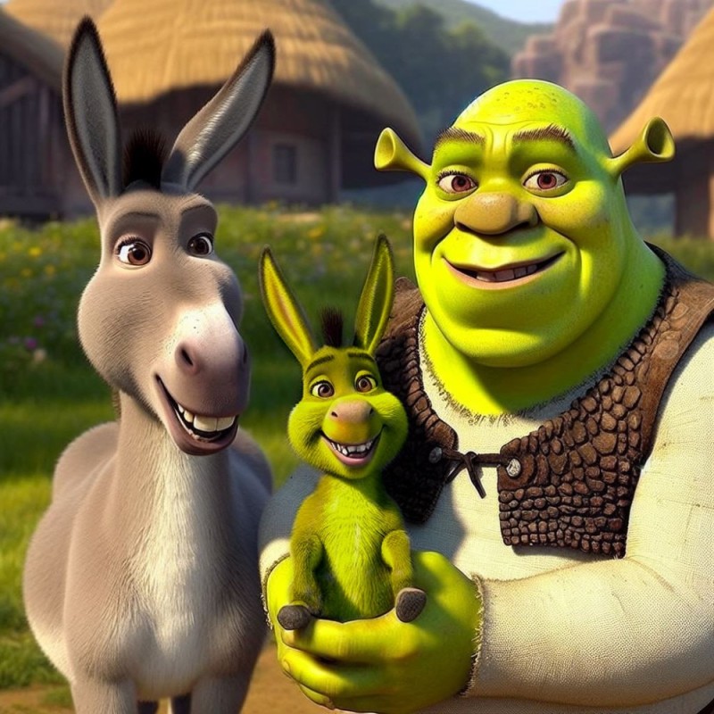 Create meme: Shrek Shrek, shrek cartoon, donkey shrek