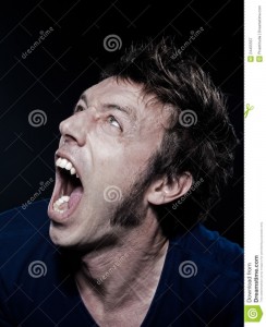 Create meme: man portrait, screaming man, the man screams