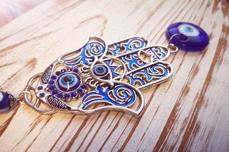Create meme: Amulet of Fatima Hamsa's eyes, Fatima's eye Turkish amulet pendant, The Hamsa talisman is Fatima's hand