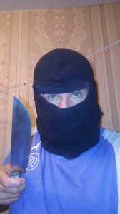 Create meme: Balaclava, balaclava, hood Balaclava with his own hands video