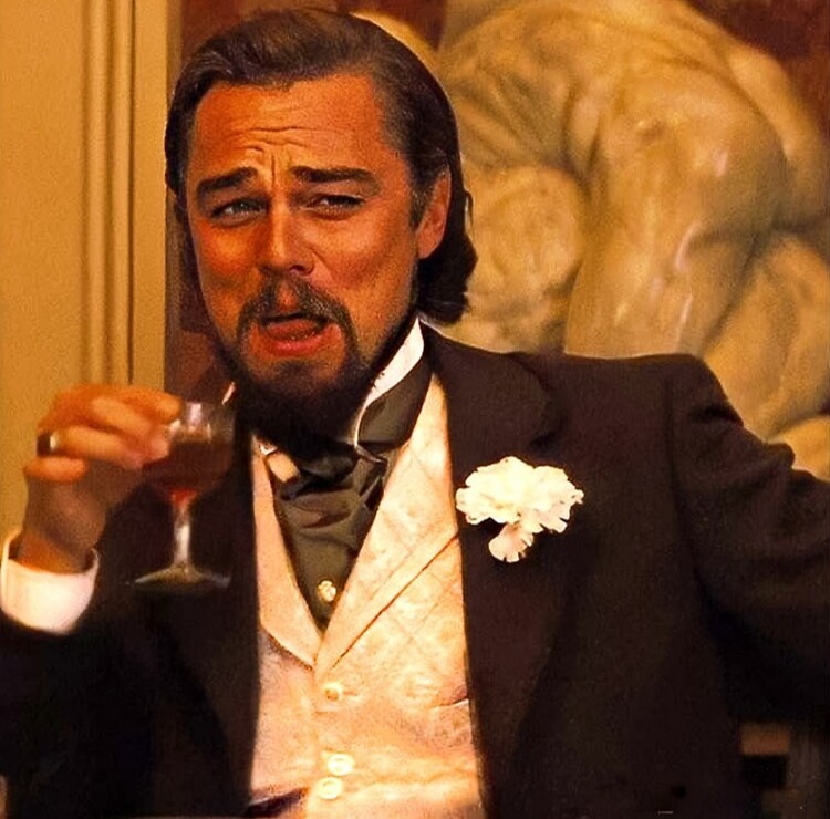 Create meme: leonardo dicaprio's meme with a glass, dicaprio with a glass of django, dicaprio meme