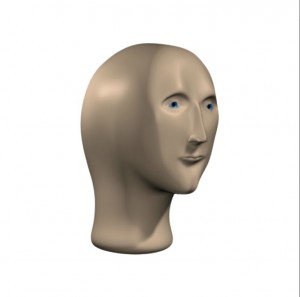 Create meme: the human head, meme mannequin head