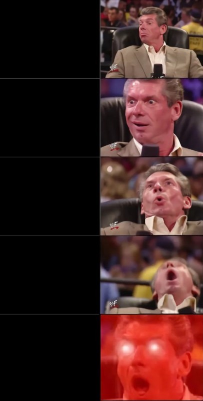 Create meme: memes memes, Vince McMahon surprise, vince McMahon reaction