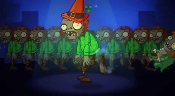 Create meme: all zombies from the game plants vs zombies, zombie dancer plants vs zombies, plants vs zombies game