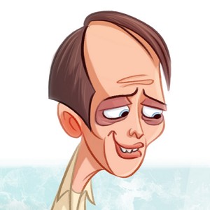 Create meme: noisy youtuber animation, Steve Buscemi, caricature