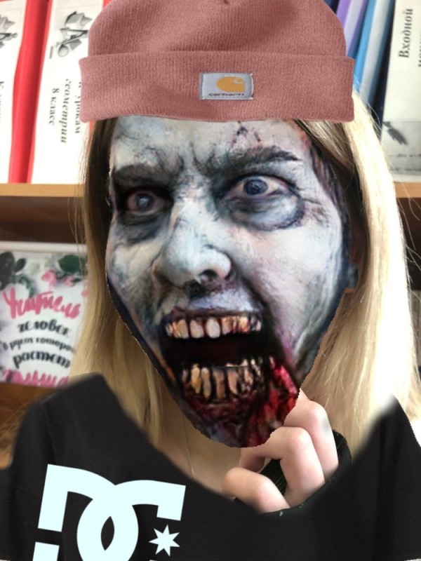 Создать мем: zombie, хэллоуин, лицо на хэллоуин красками