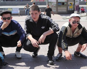 Create meme: three Gopnik, Russian Gopnik, Gopnik