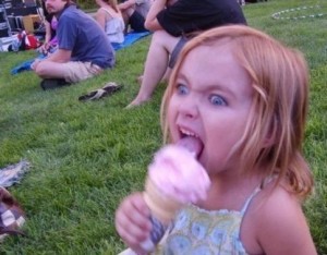 Create meme: ice cream, I love ice cream, funny kids
