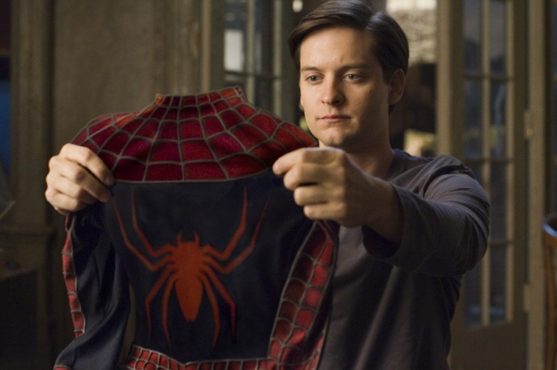 Create meme: Spider-man with Tobey Maguire, spider tobey maguire, Tobey Maguire spider man