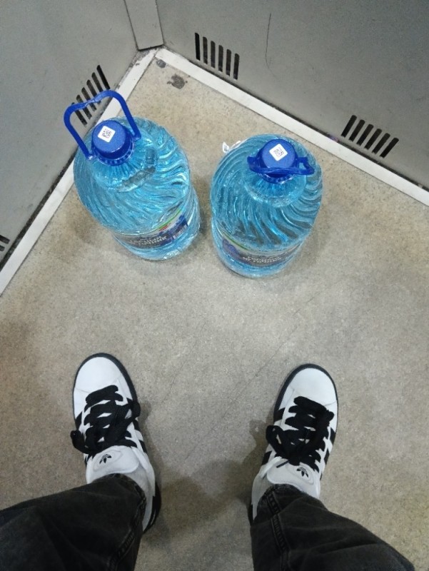 Create meme: a bottle of water, plastic bottle, five-liter bottle