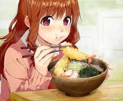 Create meme: ramen anime, anime ramen chan, anime food