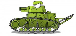 Create meme: main battle tank, tank cartoon
