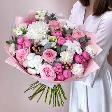 Create meme: author's bouquets, bouquet with peony-shaped roses, bouquet of peonies 