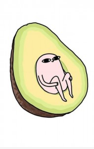 Create meme: avocado tumbler, avocado meme, avocado drawing