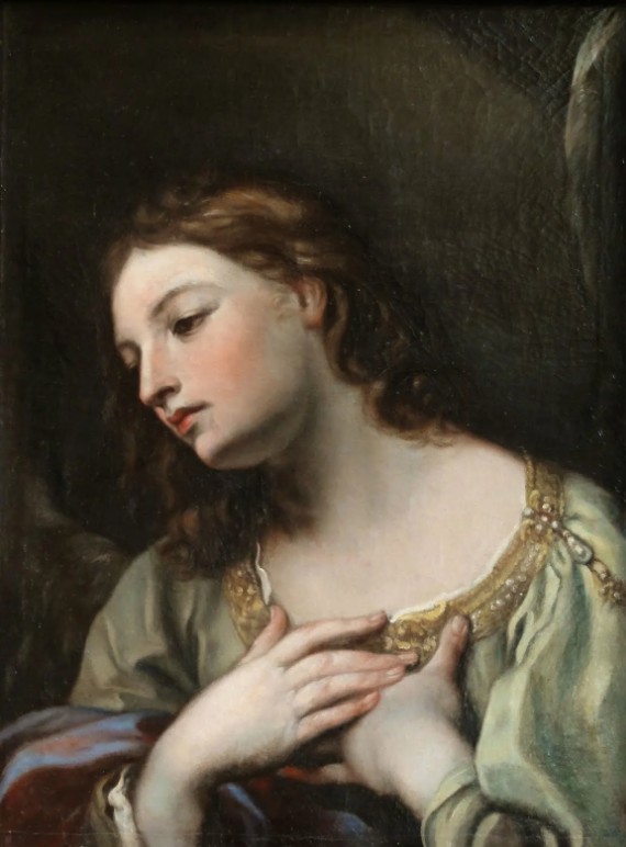 Create meme: Giovanni Andrea Sirani Judith, angel of the annunciation, giovanni andrea sirani