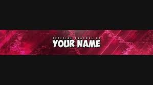Create meme: banner for YouTube 2048 x 1152 your name, banner for YouTube psd, rot-red-banner-no-text-template