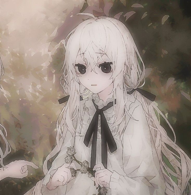 Create meme: anime about love with white hair, anime girl, cute anime