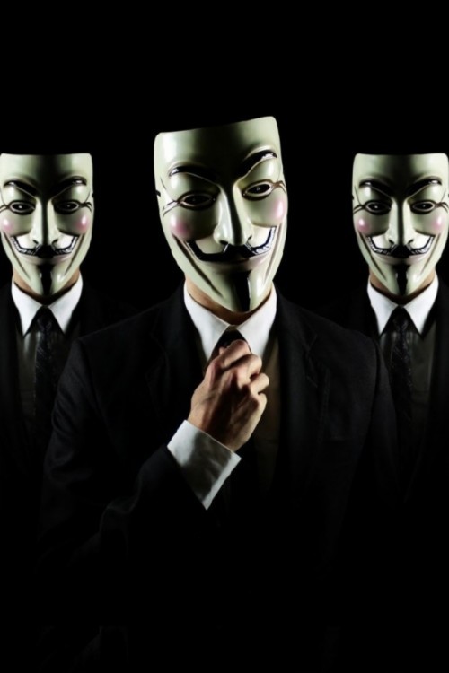Создать мем: hacker anonymous, маска анонимуса, хакерская группировка anonymous
