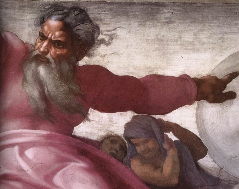 Создать мем: сотворение адама, микеланджело, святое семейство микеланджело