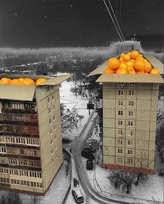 Create meme: on the roof of the house, tangerines are a joke, bubble kvass game
