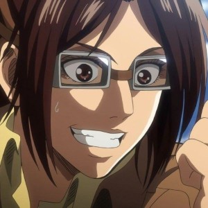 Create meme: attack of the titans, hanji Zoe